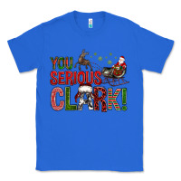 True Royal You Serious Clark With Santa Sleigh Classic Tee - BundleAndBundleShop