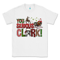 White You Serious Clark With Santa Sleigh Classic Tee - BundleAndBundleShop