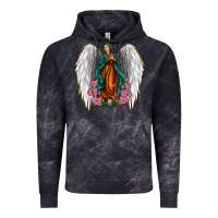 Cloud Black Angel Wing Lady of Guadalupe Vintage Hoodie - Jasminsmagicworld