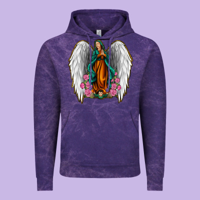 Angel Wing Lady Of Guadalupe Vintage Hoodie Designed By Jasminsmagicworld