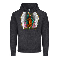 Vintage Black Angel Wing Lady of Guadalupe Vintage Hoodie - Jasminsmagicworld