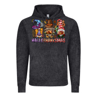 Vintage Black hallothanksmas gnomies bbs Vintage Hoodie - BundleAndBundleShop