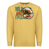 Antique Gold Wild and free Premium Sweatshirt - FaDigitalArtStudio