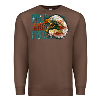 Chestnut Wild and free Premium Sweatshirt - FaDigitalArtStudio