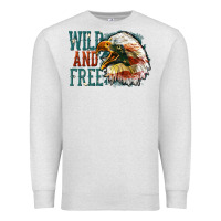 Oatmeal Heather Wild and free Premium Sweatshirt - FaDigitalArtStudio