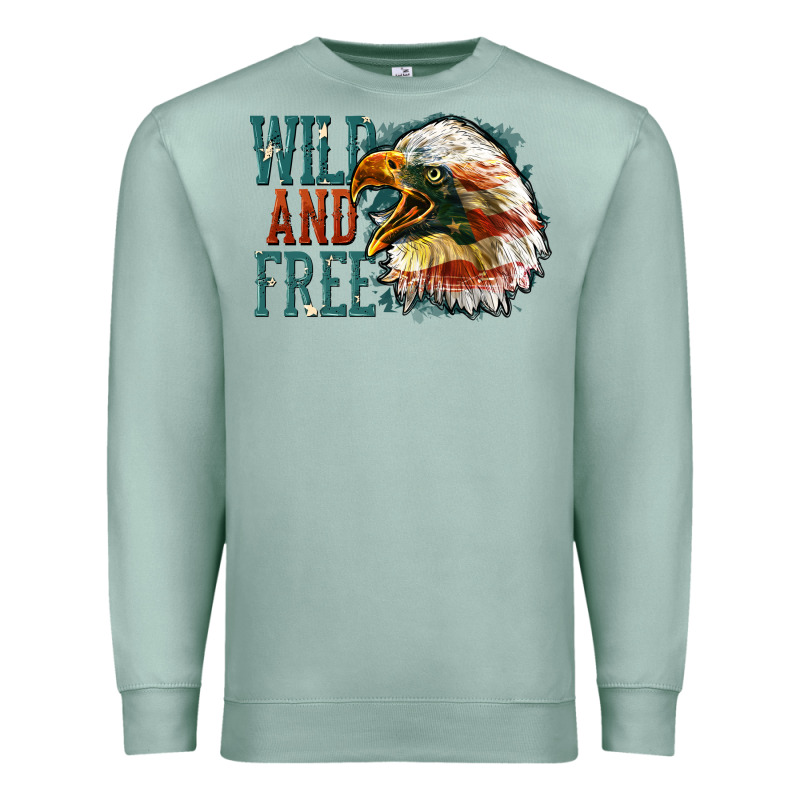 Wild And Free Premium Sweatshirt by FaDigitalArtStudio | Teevron