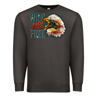 Smoke Wild and free Premium Sweatshirt - FaDigitalArtStudio