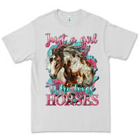 Dove Grey just a girl who loves horses mustang Premium Tee - LillyAllenDesigns