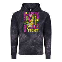 Cloud Black breast cancer softball ribbon love cure fight bbs Vintage Hoodie - BundleAndBundleShop