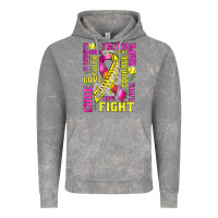 Cloud Rock breast cancer softball ribbon love cure fight bbs Vintage Hoodie - BundleAndBundleShop