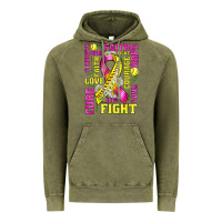 Vintage Olive breast cancer softball ribbon love cure fight bbs Vintage Hoodie - BundleAndBundleShop