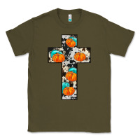 Army Green pumpkin cross Classic Tee - JahusDesignShop