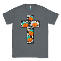 Charcoal Heather pumpkin cross Classic Tee - JahusDesignShop