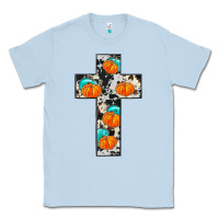 Dusty Blue pumpkin cross Classic Tee - JahusDesignShop