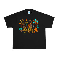 Black one thankful daddy Urban Heavy Tee - JahusDesignShop