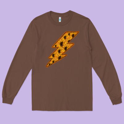 Sunflower Lightning Long Sleeve Tee Designed By Bettercallsaul