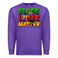 Purple black lives matter Premium Sweatshirt - FaDigitalArtStudio