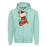 Seafoam christmas Zipper Hoodie - CowGirlArtShop