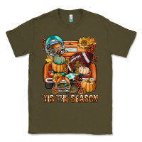 Army Green Tis The Season Fall Football Truck Classic Tee - BundleAndBundleShop