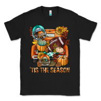 Black Tis The Season Fall Football Truck Classic Tee - BundleAndBundleShop