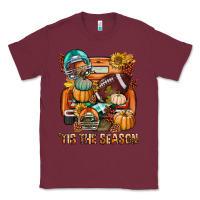 Burgundy Tis The Season Fall Football Truck Classic Tee - BundleAndBundleShop