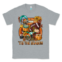 Heather Grey Tis The Season Fall Football Truck Classic Tee - BundleAndBundleShop