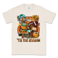 Natural Tis The Season Fall Football Truck Classic Tee - BundleAndBundleShop