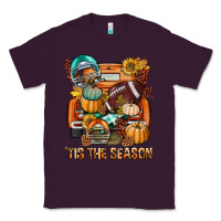 Plum Tis The Season Fall Football Truck Classic Tee - BundleAndBundleShop