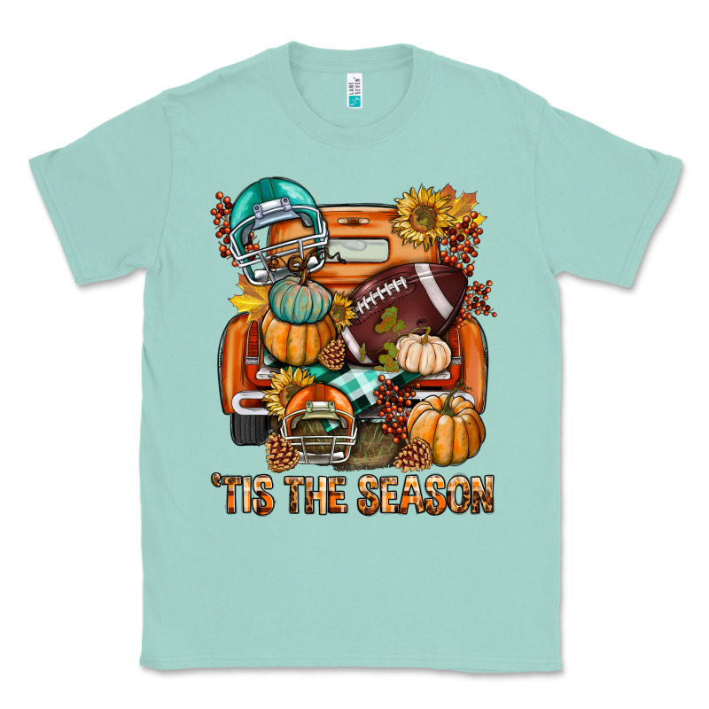 Tis The Season Fall Football Truck Classic Tee by BundleAndBundleShop | Teevron