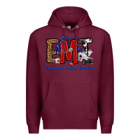 Burgundy emt emergency medical technician Premium Hoodie - OliviaCreatesArt