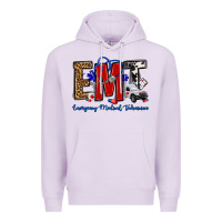 Lilac emt emergency medical technician Premium Hoodie - OliviaCreatesArt