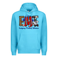 Ocean Blue emt emergency medical technician Premium Hoodie - OliviaCreatesArt