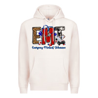 Pale Pink emt emergency medical technician Premium Hoodie - OliviaCreatesArt