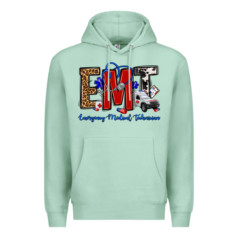 Emt Emergency Medical Technician Premium Hoodie by OliviaCreatesArt | Teevron