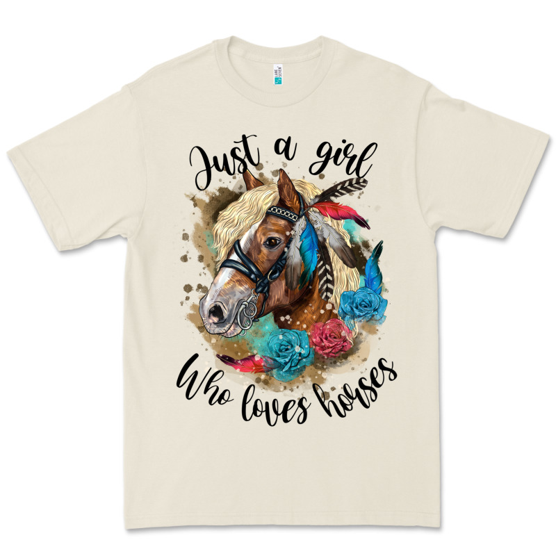 Just A Girl Who Loves Horses Haflinger Premium Tee by LillyAllenDesigns | Teevron