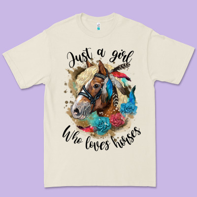 Just A Girl Who Loves Horses Haflinger Premium Tee Designed By Lillyallendesigns