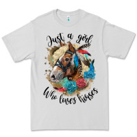 Dove Grey just a girl who loves horses haflinger Premium Tee - LillyAllenDesigns