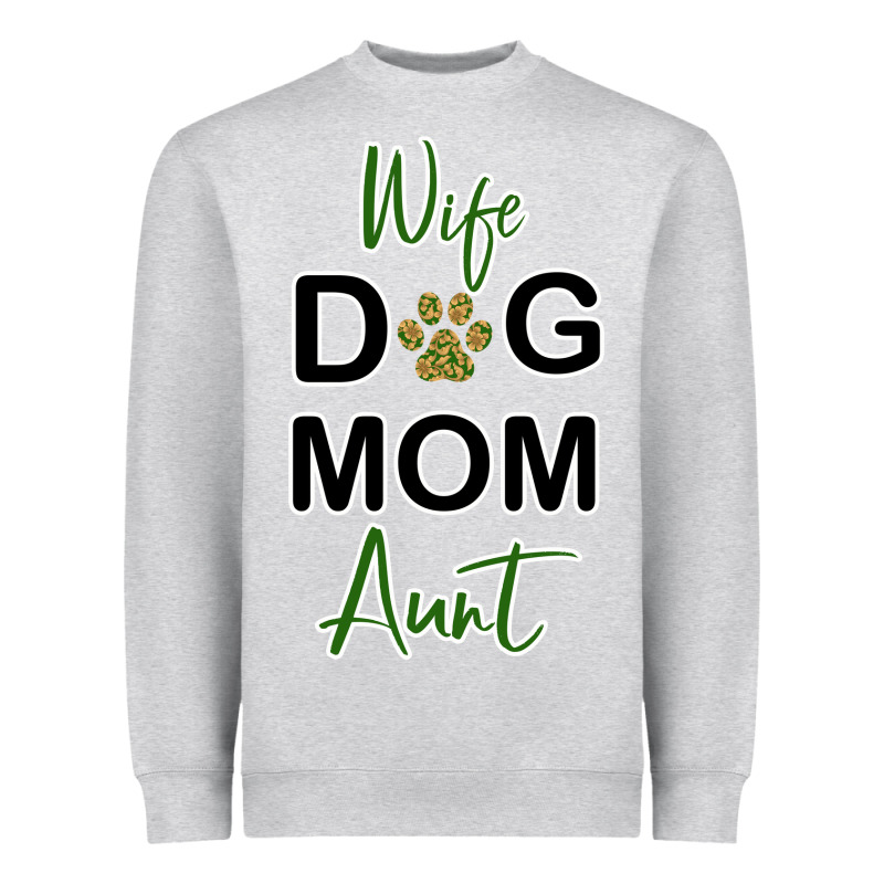Wife Dog Mom Aunt Heavyweight Sweatshirt by Bettercallsaul | Teevron