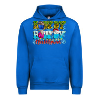 Cobalt Rowdy Howdy Christmas Urban Hoodie - CowhideDigitalArt