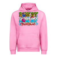 Fuchsia Pink Rowdy Howdy Christmas Urban Hoodie - CowhideDigitalArt