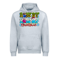 Heather Grey Rowdy Howdy Christmas Urban Hoodie - CowhideDigitalArt