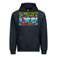 Navy Rowdy Howdy Christmas Urban Hoodie - CowhideDigitalArt