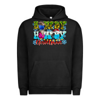 Pigment Black Rowdy Howdy Christmas Urban Hoodie - CowhideDigitalArt
