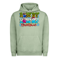Pigment Oil Green Rowdy Howdy Christmas Urban Hoodie - CowhideDigitalArt