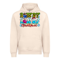 Sandshell Rowdy Howdy Christmas Urban Hoodie - CowhideDigitalArt