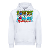 White Rowdy Howdy Christmas Urban Hoodie - CowhideDigitalArt