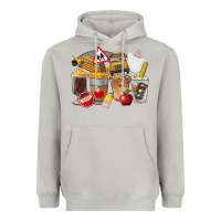 Moon Dust School Bus Coffee Cups Heavyweight Hoodie - FaDigitalArtStudio