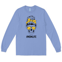 Colony Blue Yellow Flower Mom Skull Long Sleeve Tee - Bettercallsaul