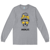 Yellow Flower Mom Skull Long Sleeve Tee | Teevron