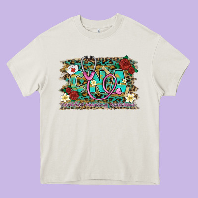 Certified Nursing Assistant Cna Nurse Heavy Core Tee Designed By Barkaloodesign
